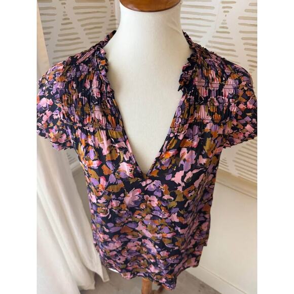 Caballero Women’s Medium Ruffle Sleeve Top - Picture 6 of 7